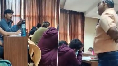 Manipal University Professor Reportedly Suspended For Calling Muslim Student 'Terrorist' in Classroom (Watch Video)